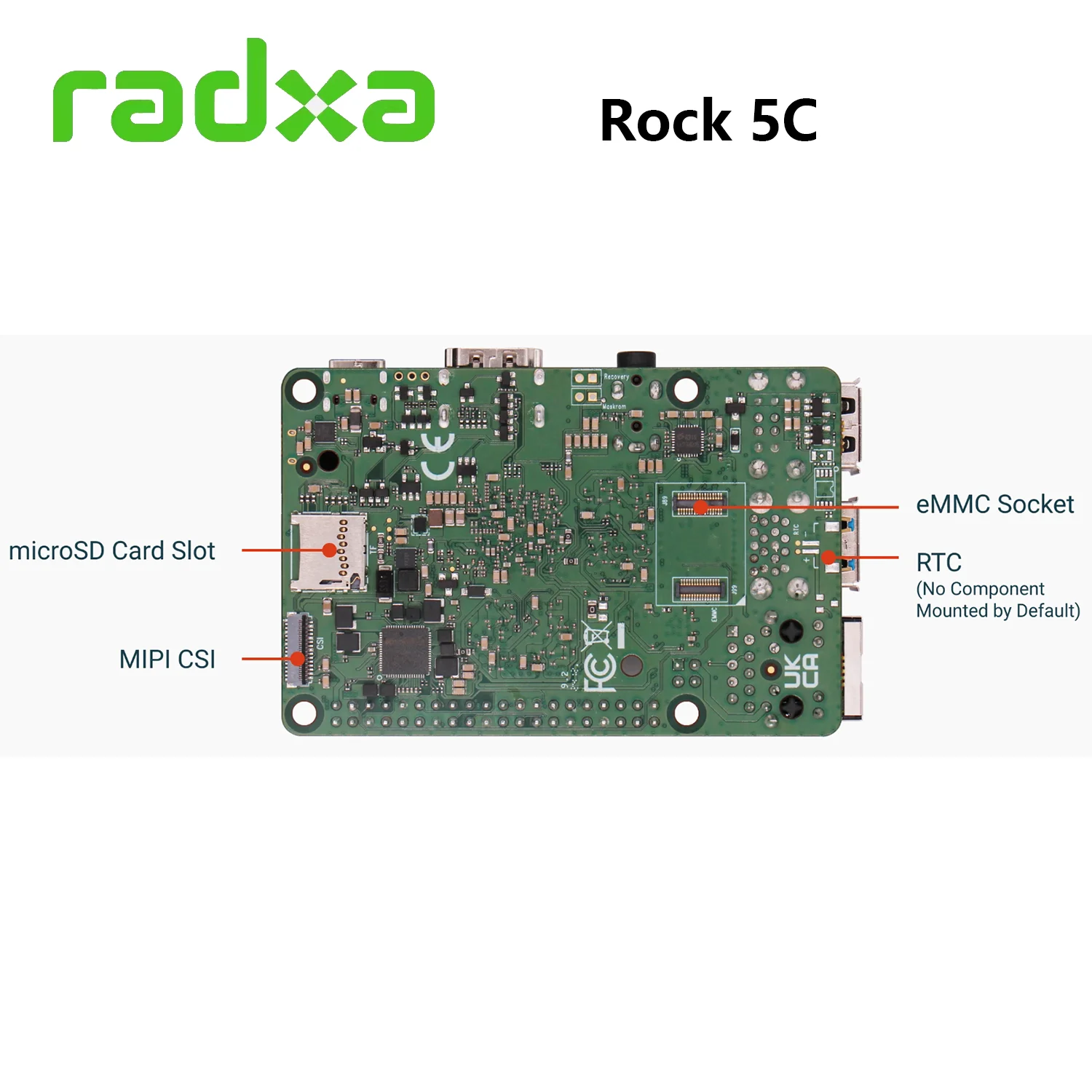 Imagem -05 - Radxa-placa de Desenvolvimento de Computador Placa Única Rock 5c Rockchip Rk3588s2 Rk3582 8k