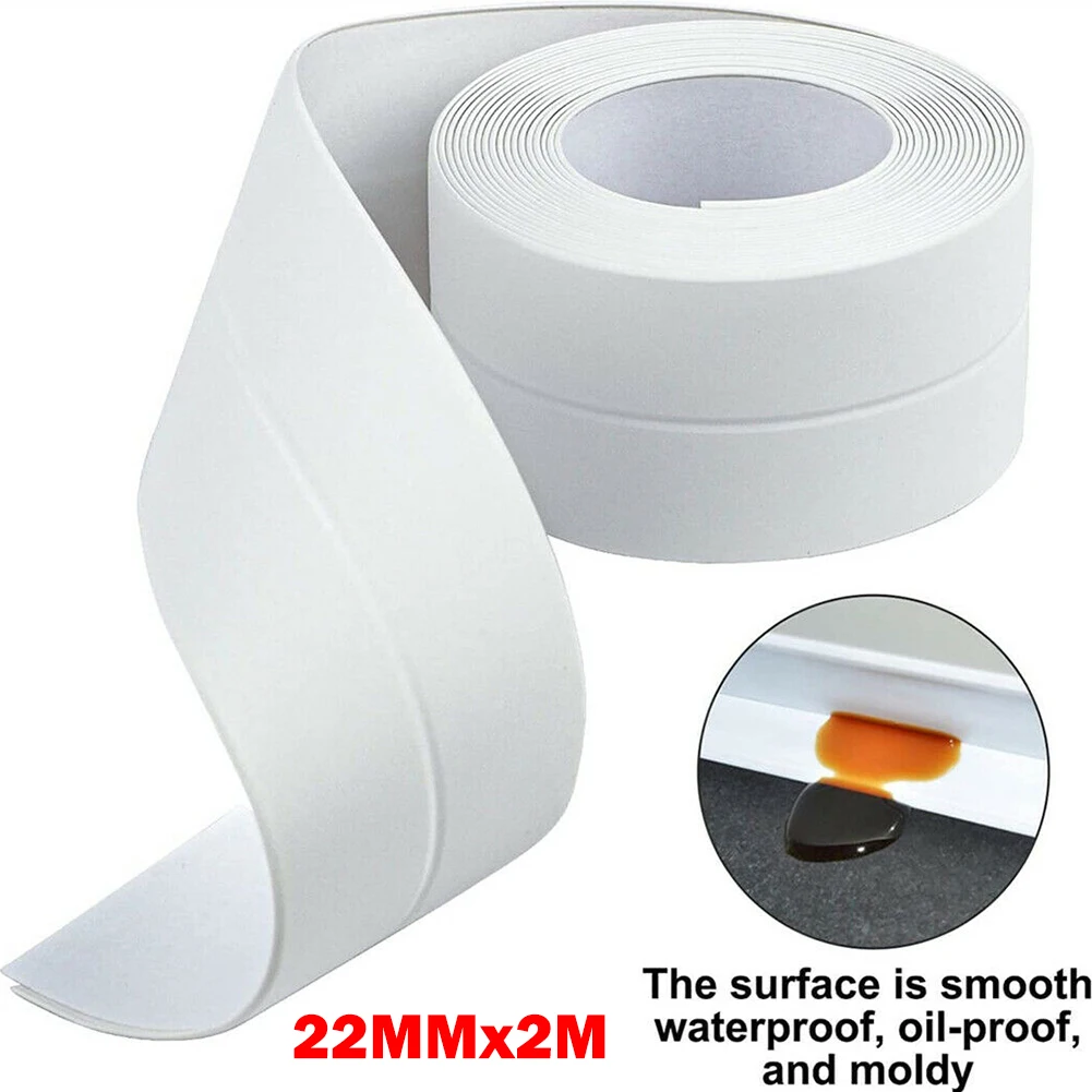バスルーム,オフィス,シンク,トライアルパック用のシーリングテープ2m x 22mm, 1個