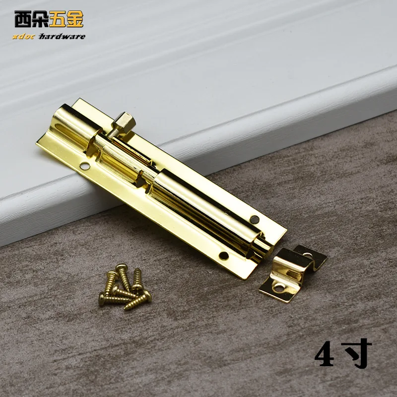 

Antique Round Door Window Latch 1.5/2/3/4/6 Inch Barrel Bolt Copper Sliding Lock for Bathroom Bedroom Gate Security Hardware