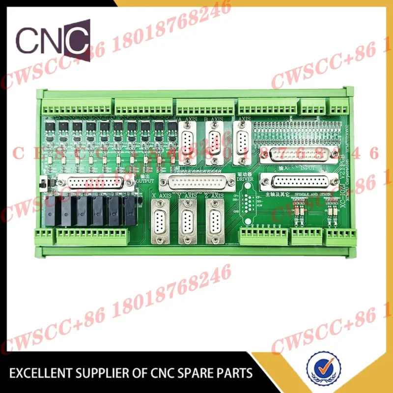 Integrated Adapter Io Board With 4pcs Db25 Parallel Port Cable For Xc609m Xc709m Xc809m Xc609d Xc709d Xc809d Xc609t Xc809t