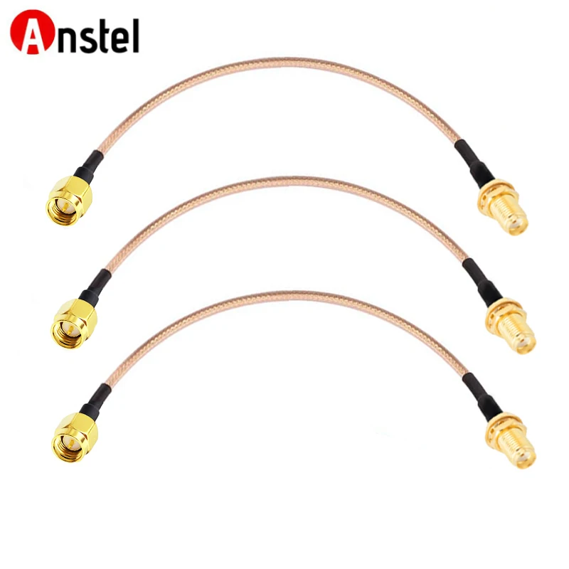 SMA Coax Cable SMA Male to SMA Female Connector 15CM 6inch RG316 Coaxial Cable Pigtail Jumper for 3G 4G LTE WiFi Antenna Router