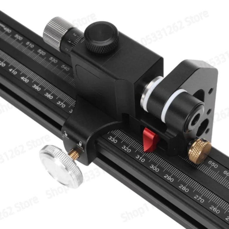 Table Saw Rip Fence Ruler, Aluminum Positioning Track with Scale for Woodworking DIY Guide Tool