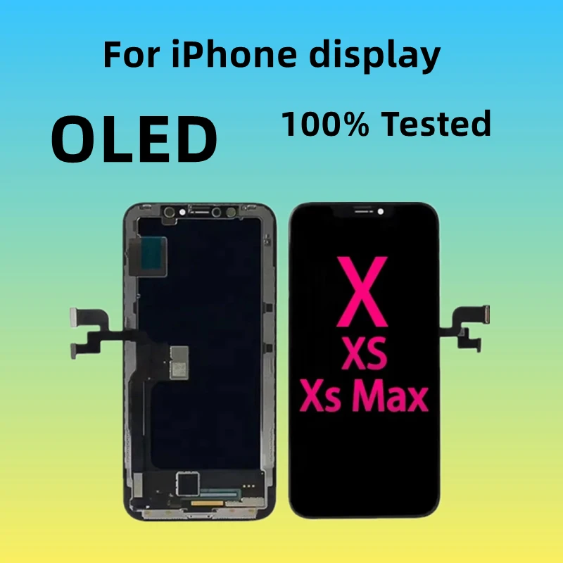 

ЖК-дисплей с 3D сенсорным экраном и дигитайзером для iPhone 8 X XR XSMAX 11 13Pro MAX AAAA + качественный экран