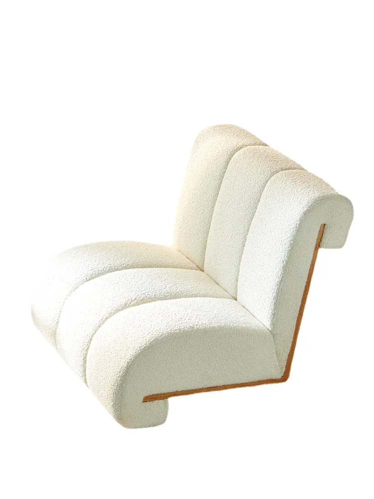 

YY Living Room Bedroom Lambswool Lazy Leisure Chair Creative Cream Internet Celebrity Couch