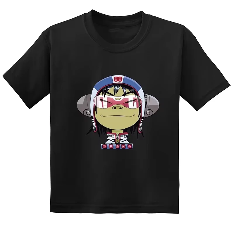 Gorillaz Print T-Shirt Kids Boys Girls Teenager Summer Casual Cotton Short Sleeve Anime Streetwear Summer Casual 2026 Hot Sale
