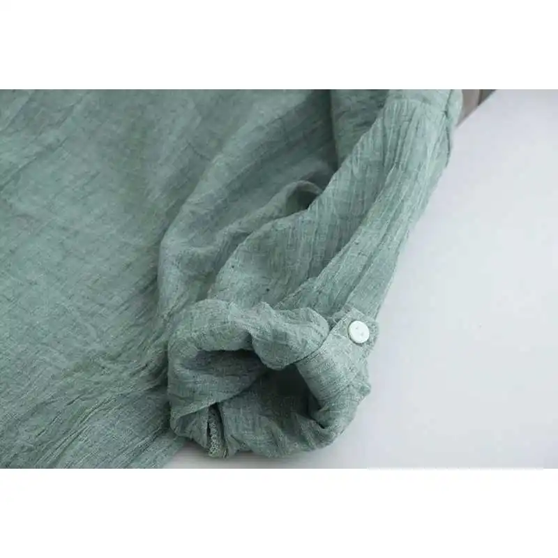 

Ele Vintage Thin Cotton Linen Sunscreen irt Women Long Cleanfit Sle Autumn Faion Ladies Coat Medium Age up