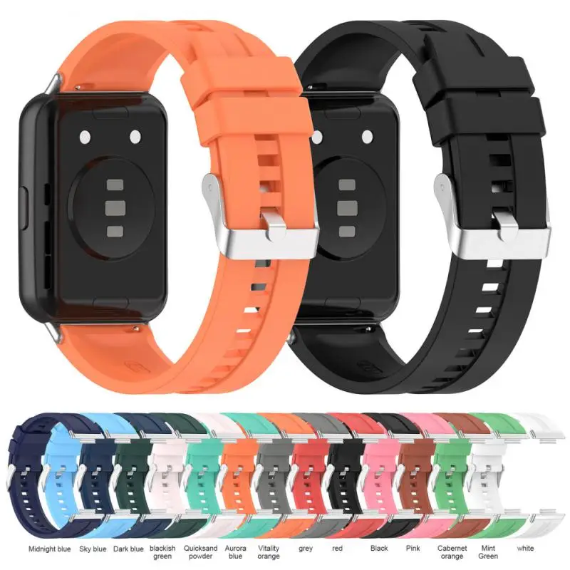 Correa deportiva con hebilla de Metal para reloj Fit2, accesorios de Correa de silicona, pulsera de repuesto