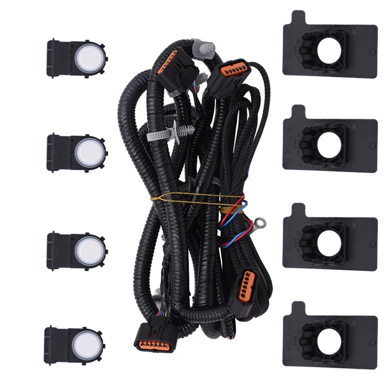 1Set Car Front Radar Harness +Electronic Eye Sensor+Embedded Probes For Kia K3 2019-2024 Parking Assist Radar Assembly Parts