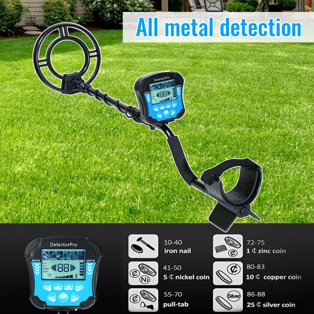 

MD8010 Metal Detector Underground Gold Detector High Accuracy Metal Finder Waterproof Search Coil Seeker Treasure