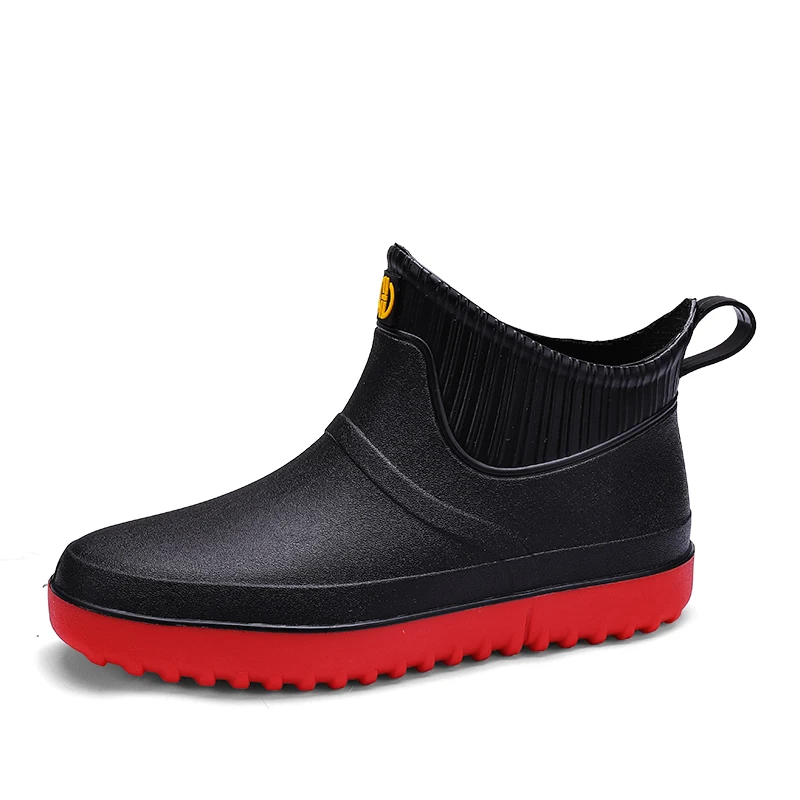 

Rain boots men's chef shoes waterproof and anti-slip flat shoes, casual rain boots, water shoes, rain boots, outdoor men's shoes