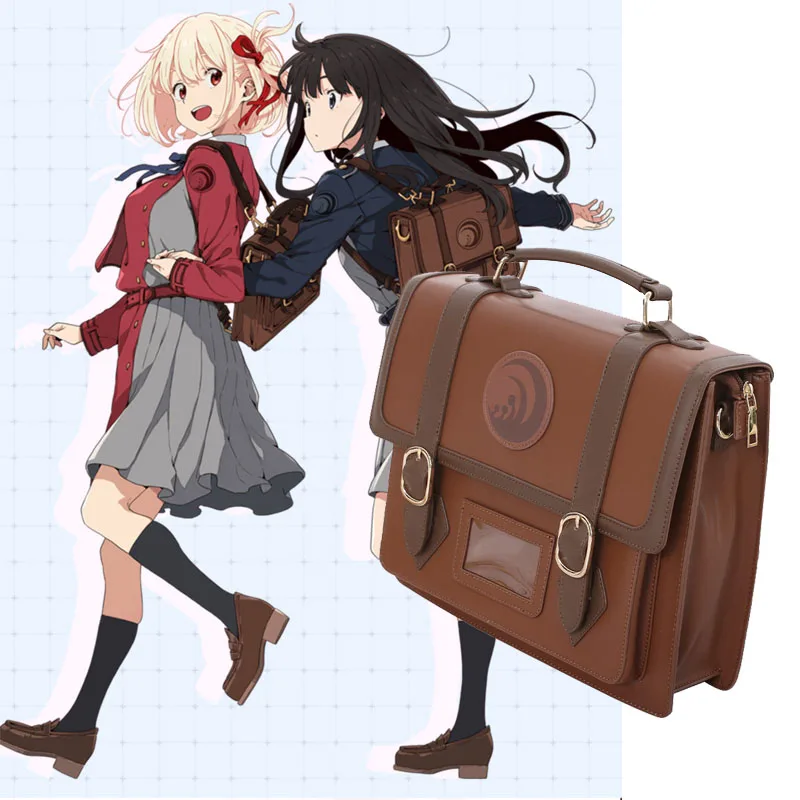 

Anime Lycoris Recoil Cosplay Costume Bag Cosplay Props Uniform Package Colleges Shoulder Nishikigi Chisato Inoue Takina Backpack