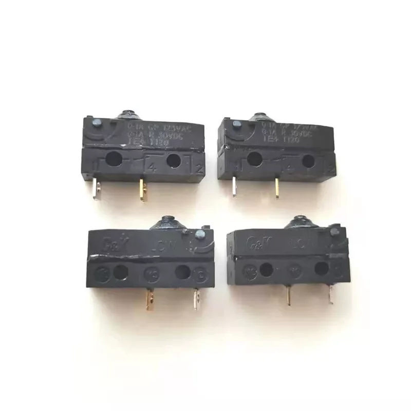 10pcs C&K micro switch 2-pin normally open, press to connect, waterproof and dustproof, medium-sized micro push button switch