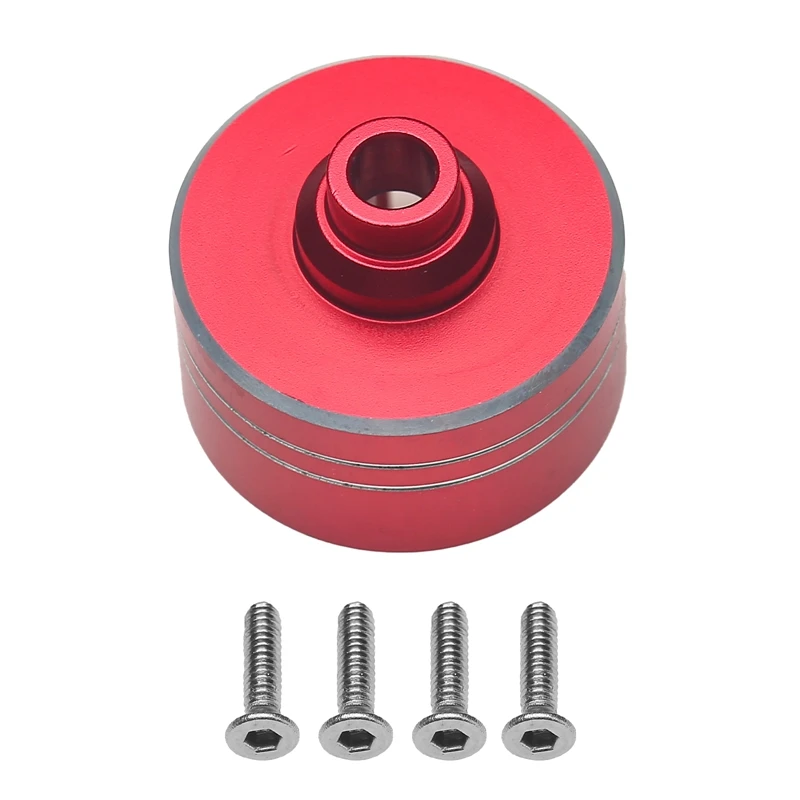 For TAMIYA XV-02 TT02D TT02 Universal Metal Front, Middle And Rear Universal Differential Case,Red Accessories