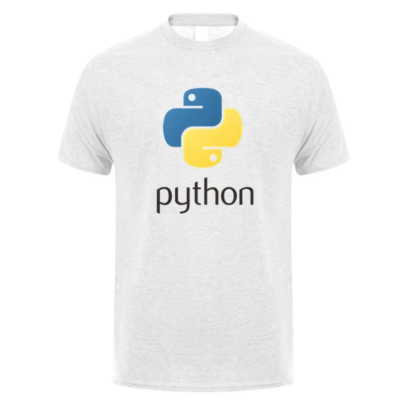 2026 Men's Python T-shirt with Computer Programming Language Short Sleeve Summer T-Shirts with Code Programmer T-Shirts