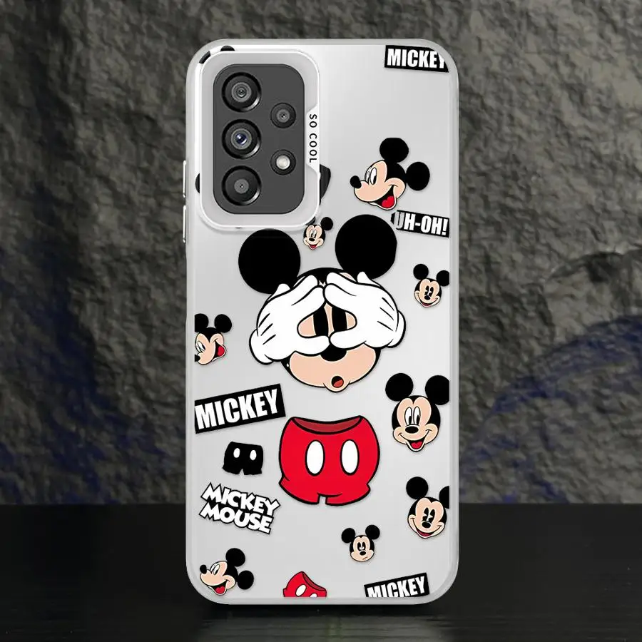 Disney Mickey Mouse น่ารัก? ฝาครอบโทรศัพท์สําหรับ Samsung Galaxy A15 A25 A52 A72 A51 A71 4G A73 A55 A54 A53 A52s Soft Shell