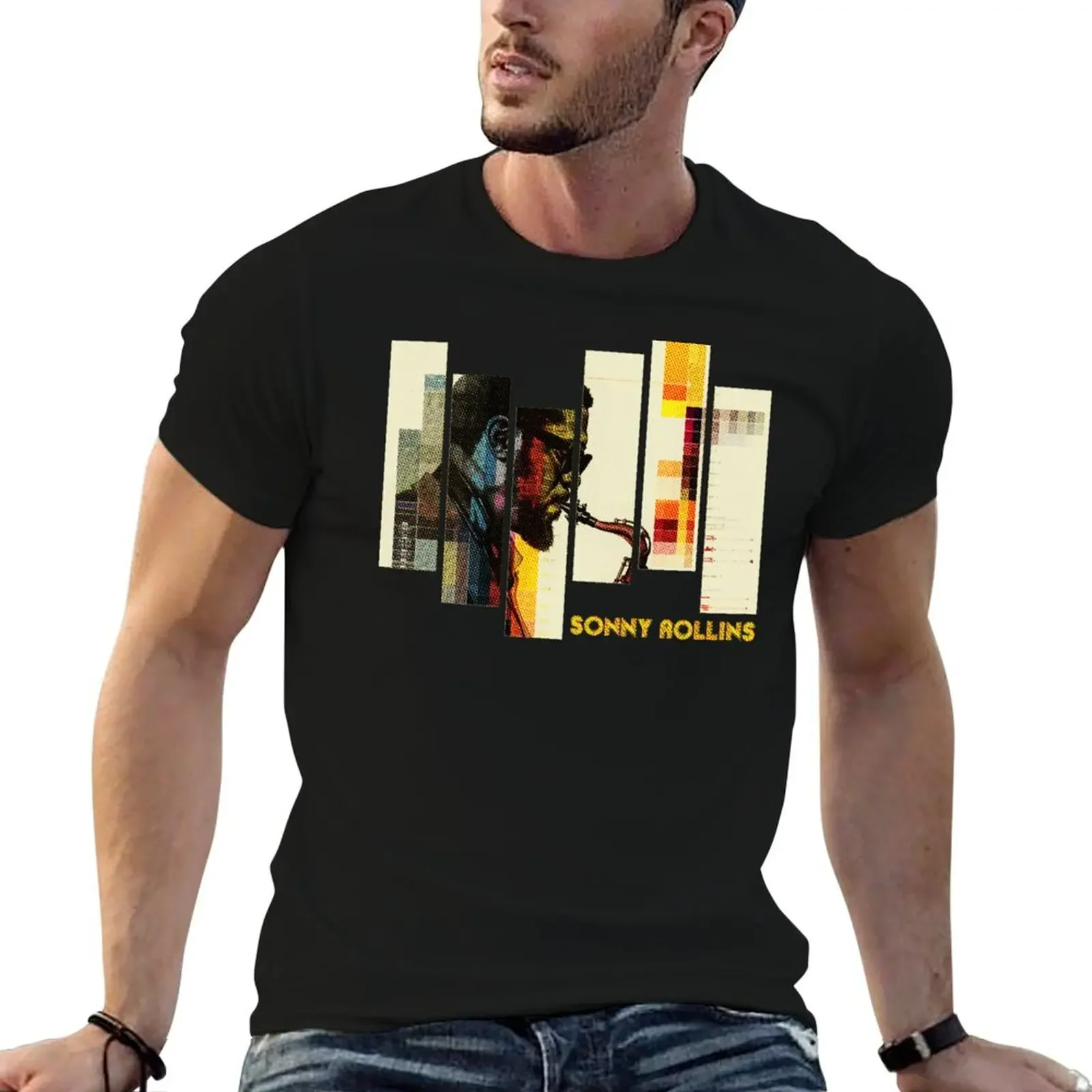 sonny rollins halftone graphic T-Shirt shirts graphic tee luxury designer tees men clothing