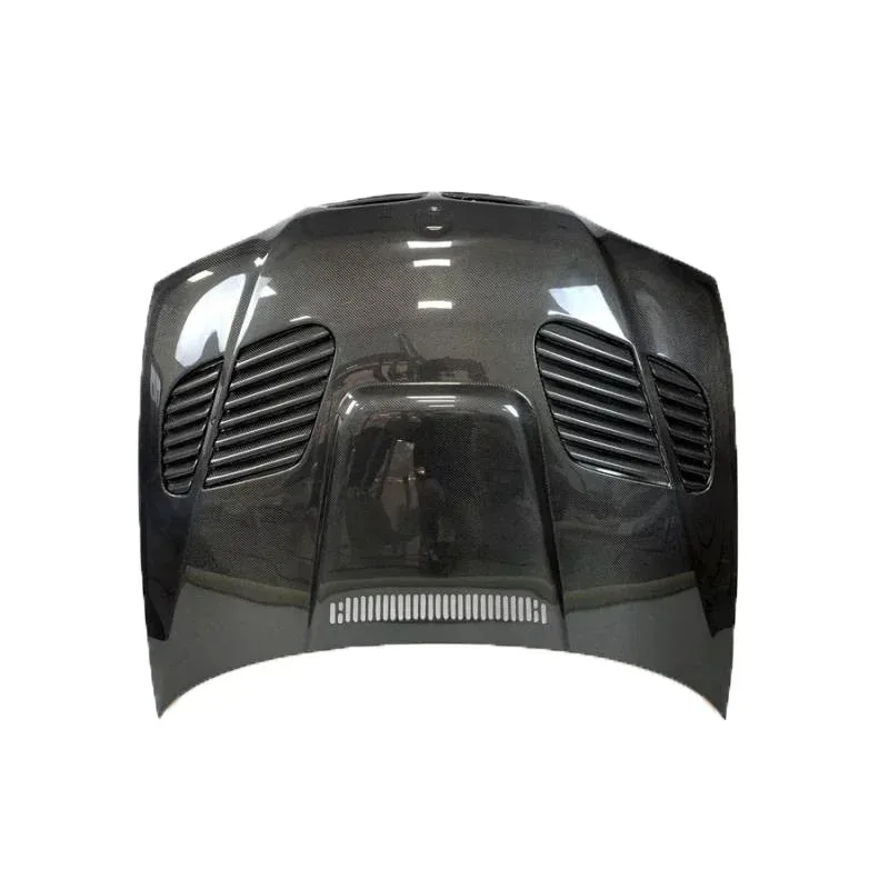 For BMW E46 Coupe 3 Series: Premium E46 M3 Carbon Fiber Front Engine Hood GTR Carbon Fit - view 4