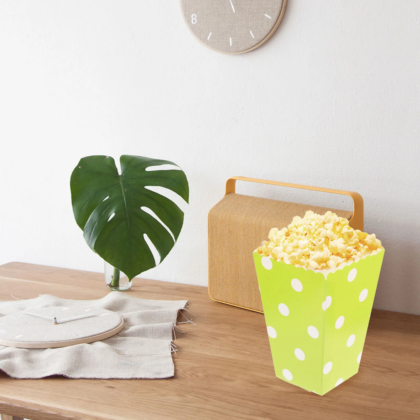 

24 Pcs Popcorn Bucket Buckets Tubs Treat Boxes Containers for Party Movie Night Supplies Paper Tins Child