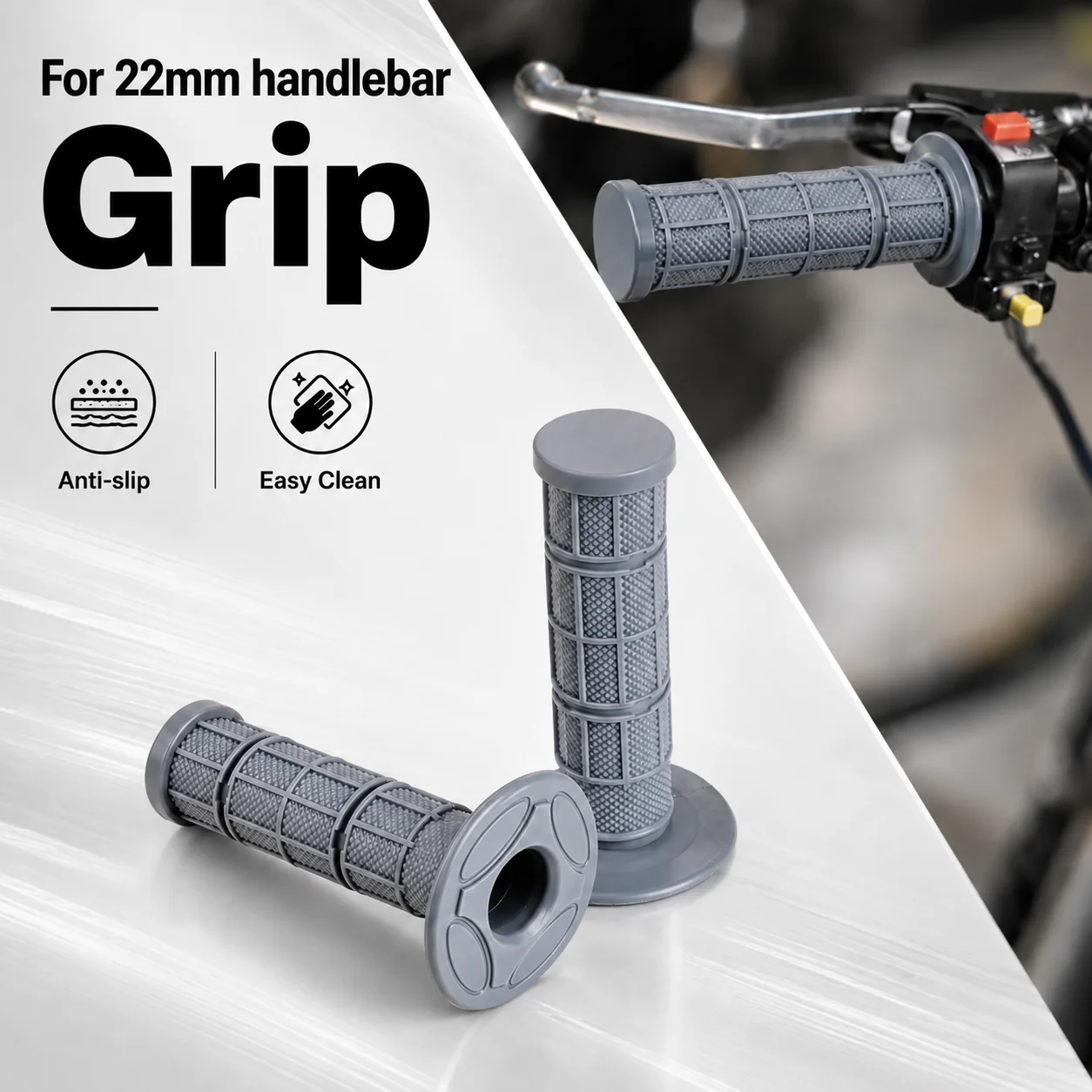 22mm Handlebar Rubber Grips For Q20 Yozam IN10 Surron Lightbee Ultrabee Talaria Pit Electric Dirt Bike Motorcycles Scooter Parts