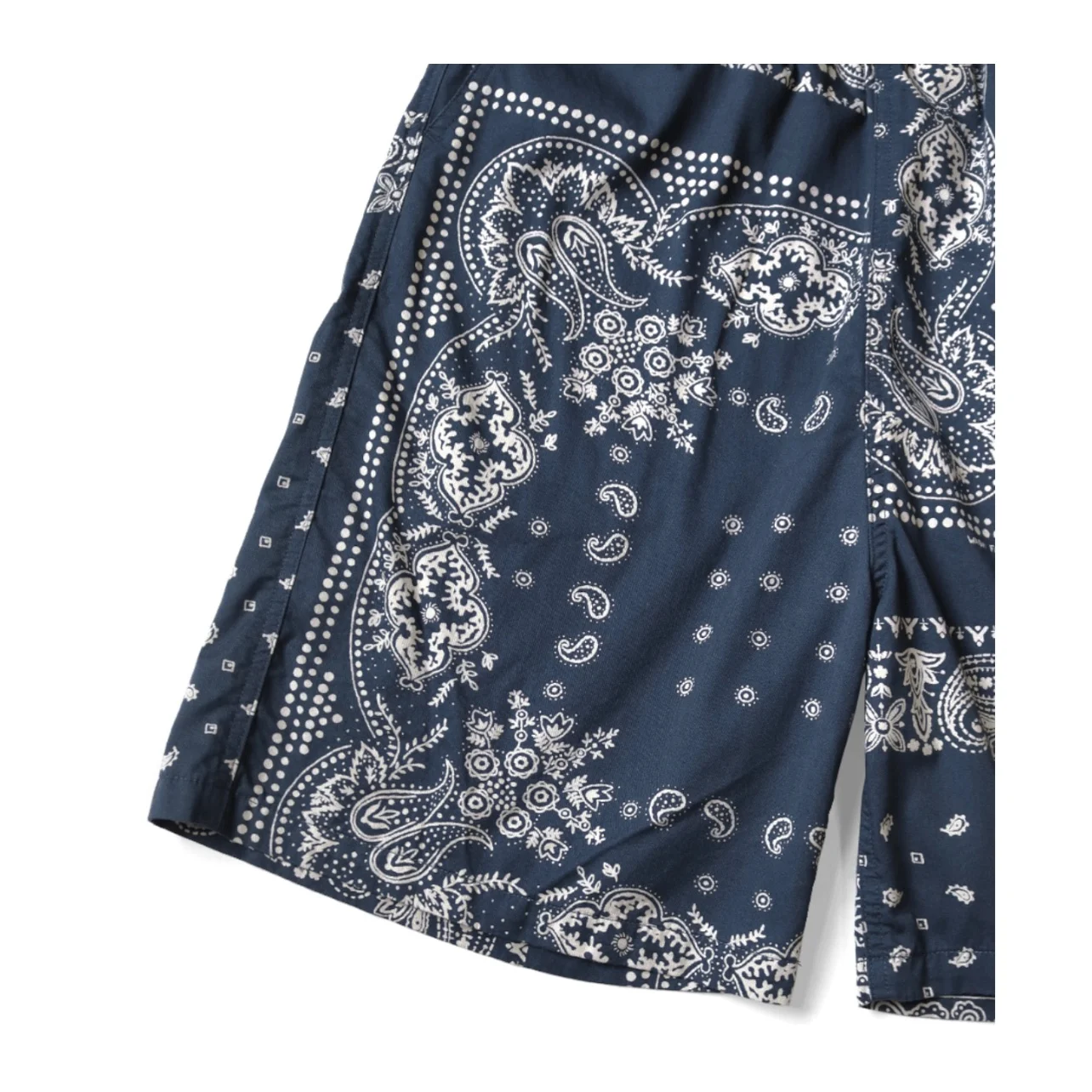 25SS KAPITAL Hirata and Hongri Casual Cashew Flower Print Adjustable Elastic Loose Shorts for Men