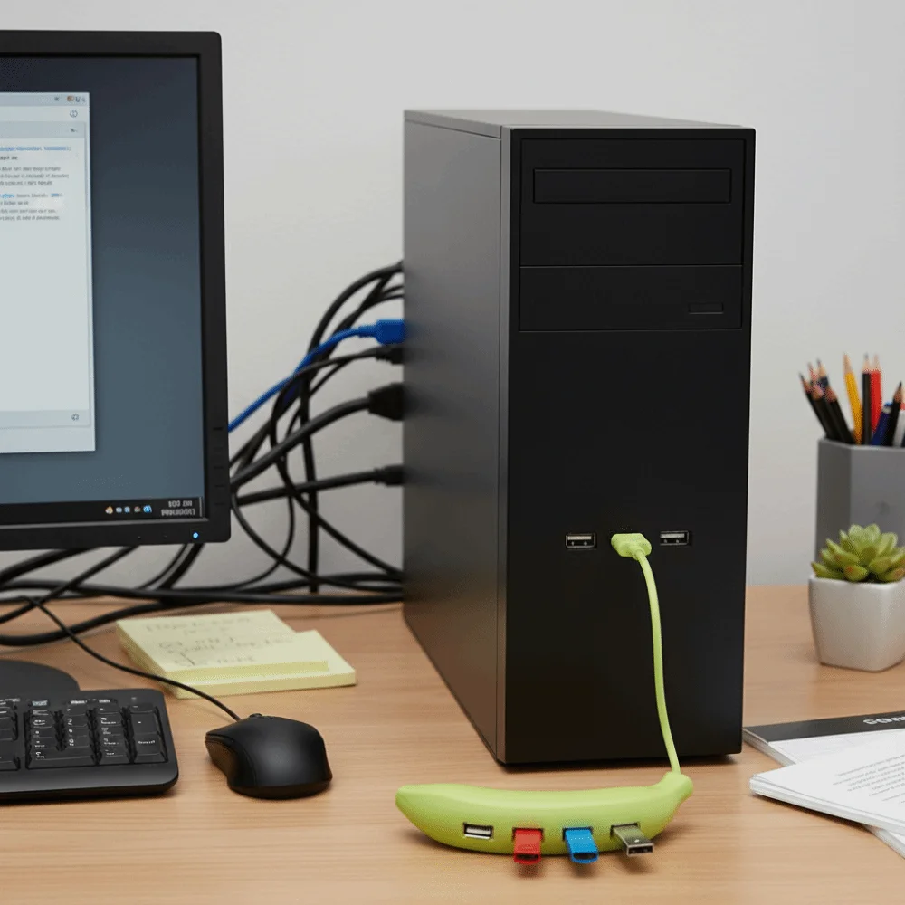 

Portable Design Banana USB Hub 4 Port USB 3.0 USB Multiport Adapter Banana Shape USB 2.0 USB Adapter Station Fast Charging