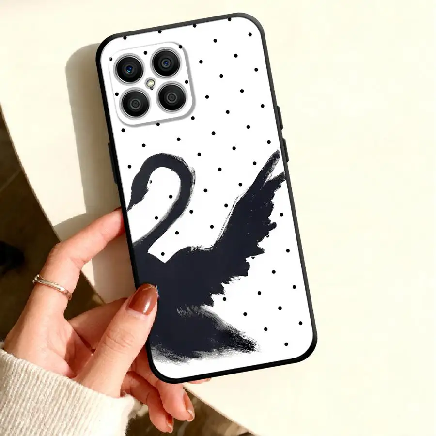 Coque Swan Wave Point pour Honor 600 Lite X9d 400 Pro X9a Play10 X7b X8 X8a X6d X9c X9b X5c X8d X7d X7a