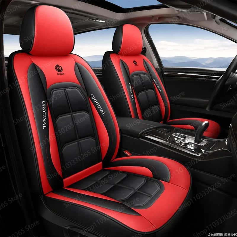 Waterproof Leather Car Seat Covers, Full Protection Against Stains & Dirt, Universal Fit for Cars & SUVs