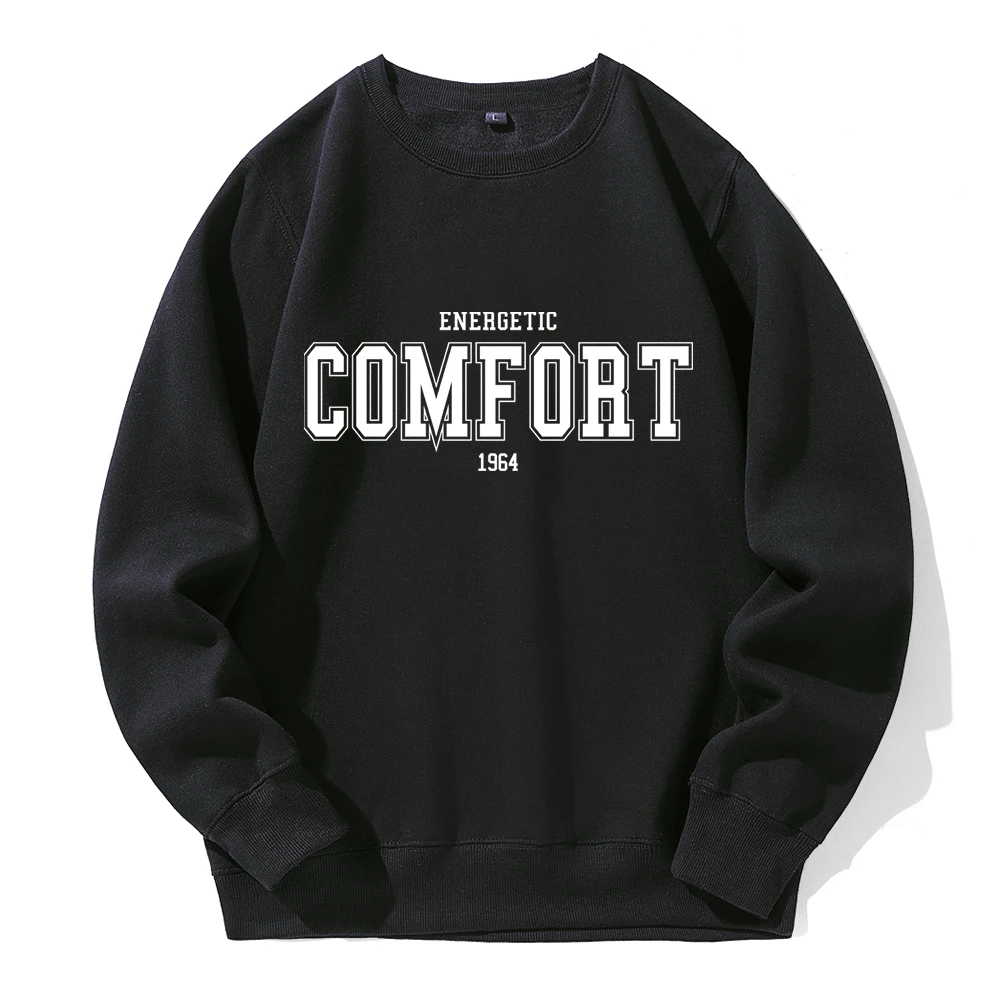 Energetic Comfort 1964 Street Letter Mens Sweatshirts Fashion Sport Hoody Fleece Warm Comfortable Hooded Basic All Match Hoodie