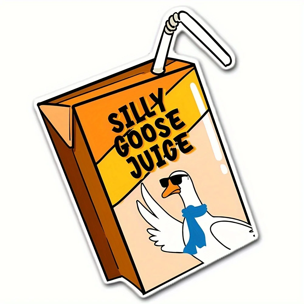 

Silly Goose Juice Sticker Funny Sticker For Laptop, Phone, Toolbox, Desk, Hard Hat, Computer, Car, Gift, High-Quality Vinyl Stic