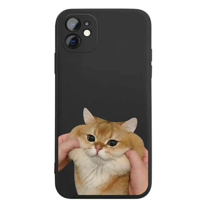 Nette hund katze telefon fall für iphone 11 13 pro max 14 plus 12 mini Stoßfest silikon abdeckung für iphone xr xs x 7 plus 8 se2 se3 6