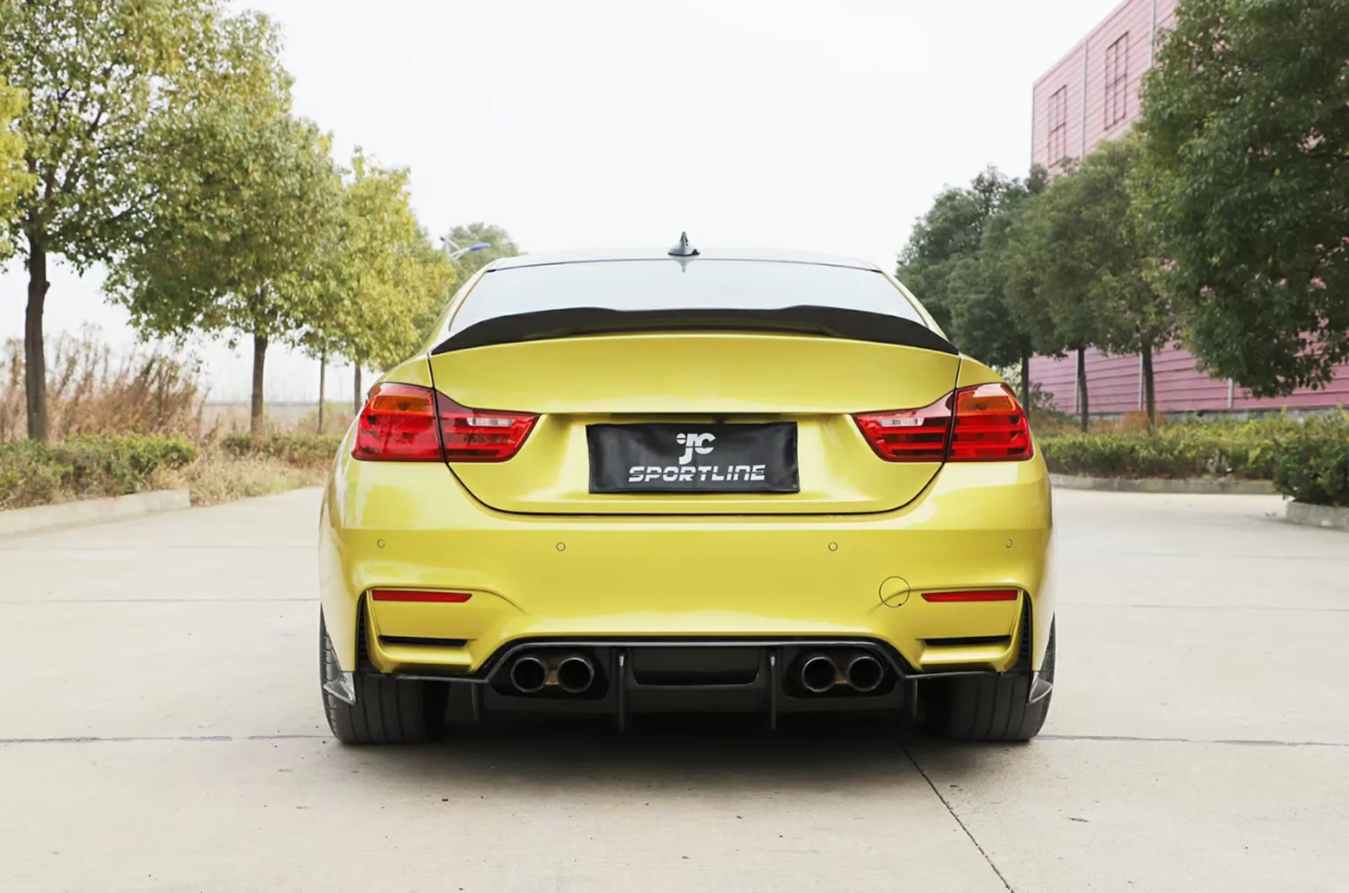 PSM Style Carbon Fiber Rear Diffuser for BMW F80 M3 F82 F83 M4 2014+ Rear Bumper Lip Splitter Lower Spoiler Splitter Body Kit - view 2