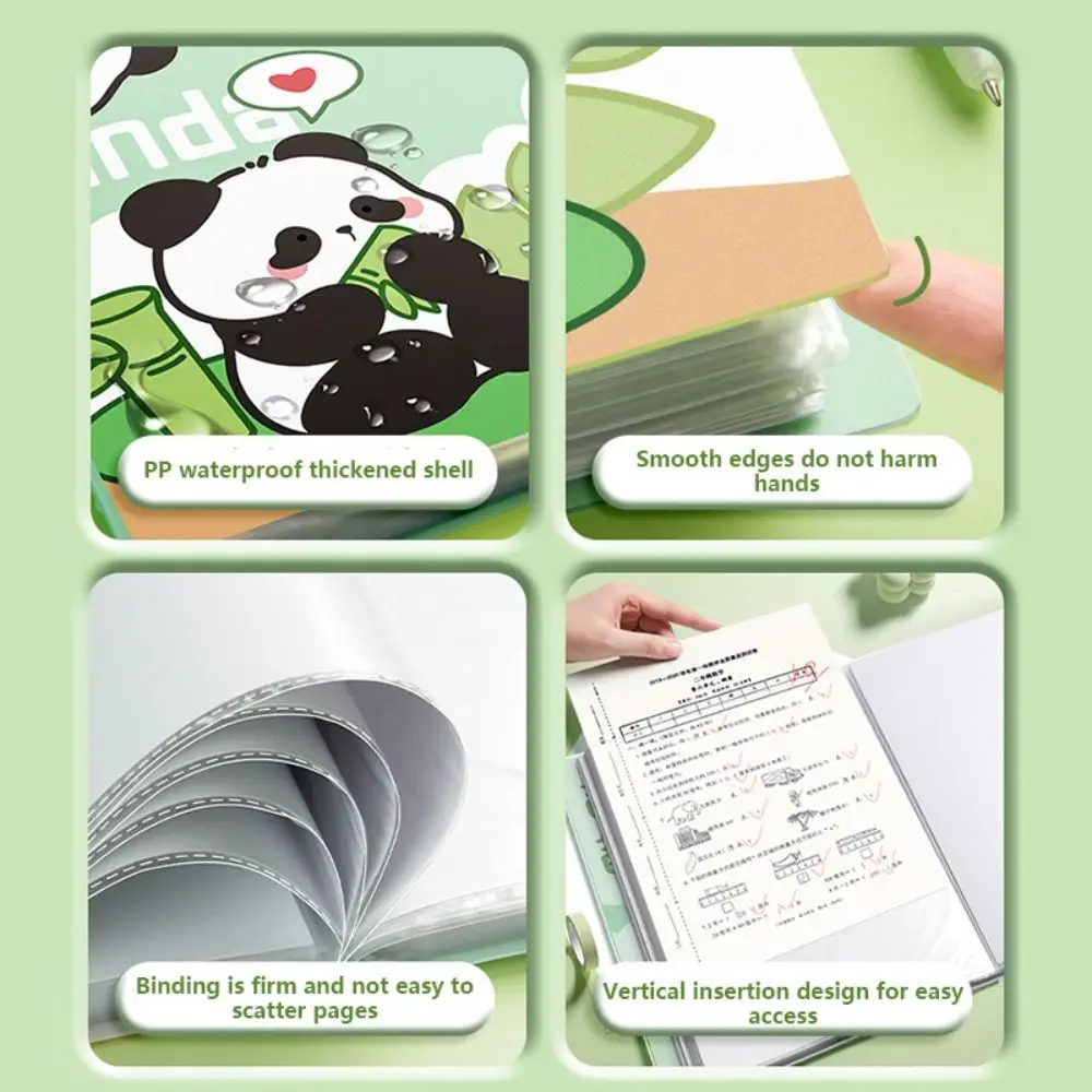 High Quality Capybara Storage Booklet 30/40/60 Pages Large Capacity Archives Bag Panda File Bag School Office