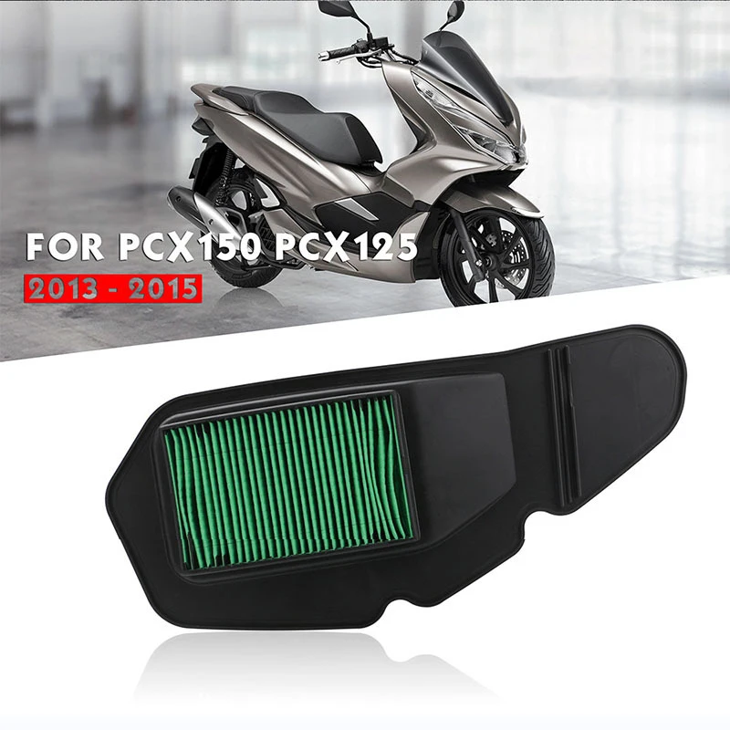  Green Motorcycle Air Intake Filter Air Element Cleaner For PCX150 PCX125 PCX 125 150 X3 2013 2014 2015 Motorcycle Accessories