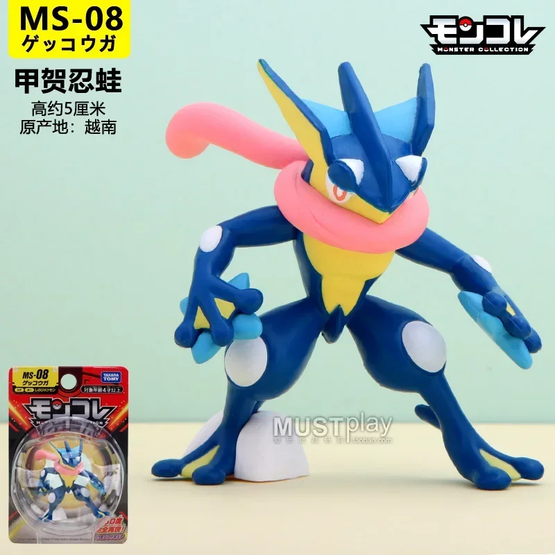 Original Takara Tomy Thwackey Grookey Mew Zeraora Venusaur Raboot Drakloak Action Figure Ornaments Figure Toys