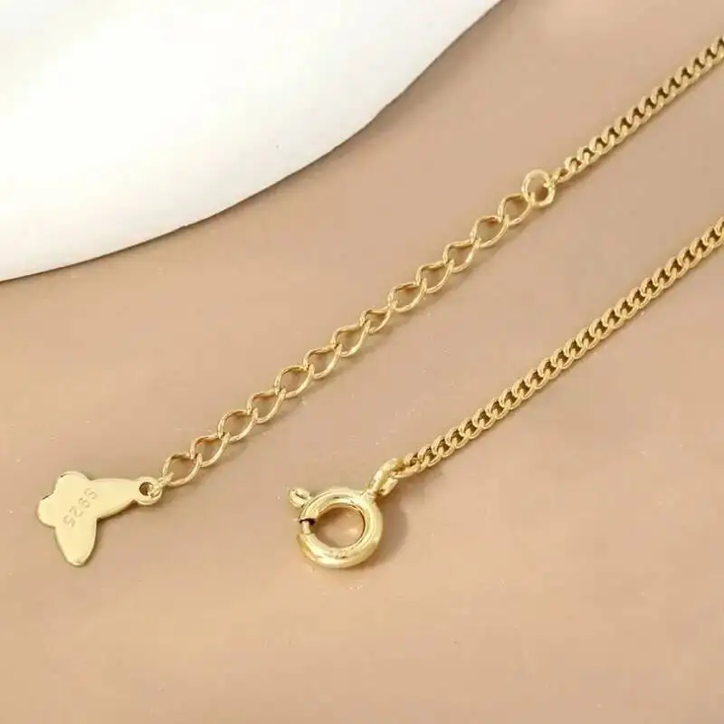 925 Sterling Silver Zircon White Pearl Lock Shaped Pendant Necklace For Women Trendy Paperclip Chain Chokers Necklaces New Gift