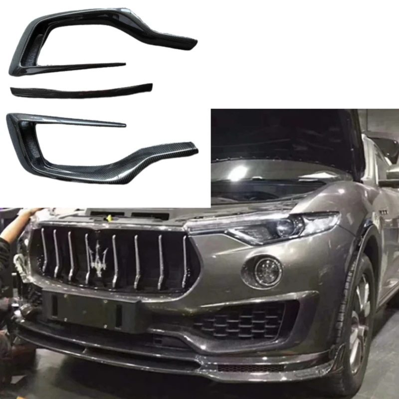 

Подходит для Maserati Levante, оригинальный карбоновый спойлер M-типа для переднего бампера, декоративный обвес.