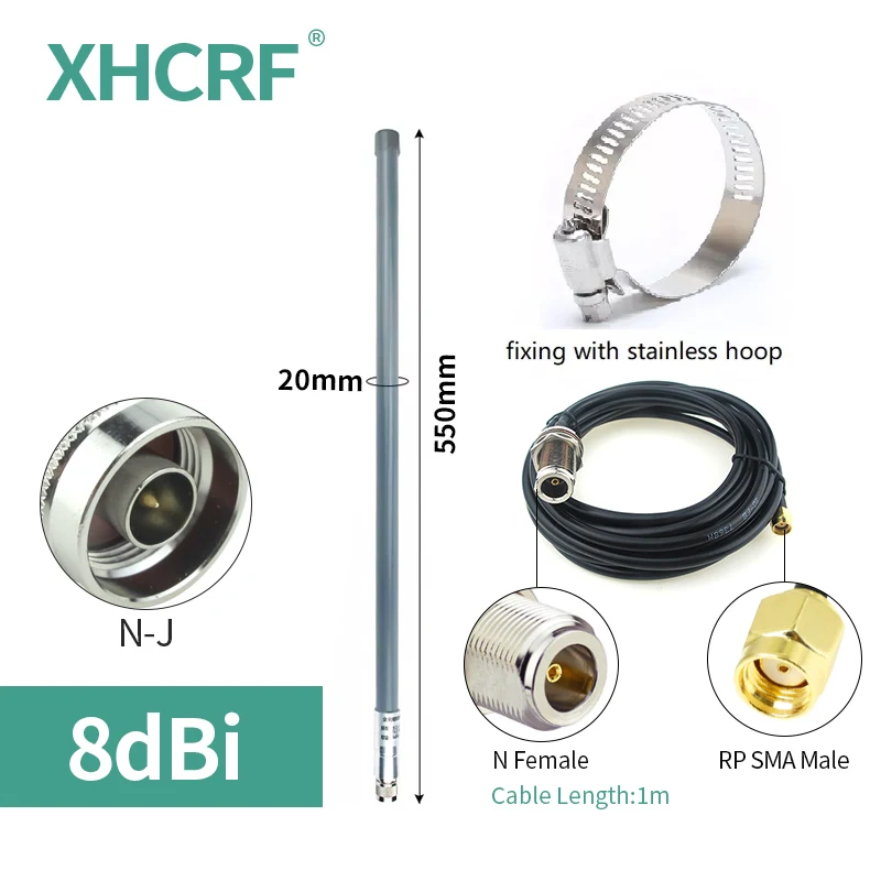 Outdoor 915 MHz Helium Miner Antenna LoRa 915MHz Meshtastic RAK Hotspot Antena with Cable RP SMA Male Lorawan High Gain Antenne