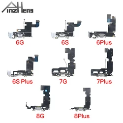 PINZHENG USB Charging Dock For iPhone 6 6S 7 8 Plus USB Charger Port Dock With Mic Charging Flex Cable Connector Socket Assembly