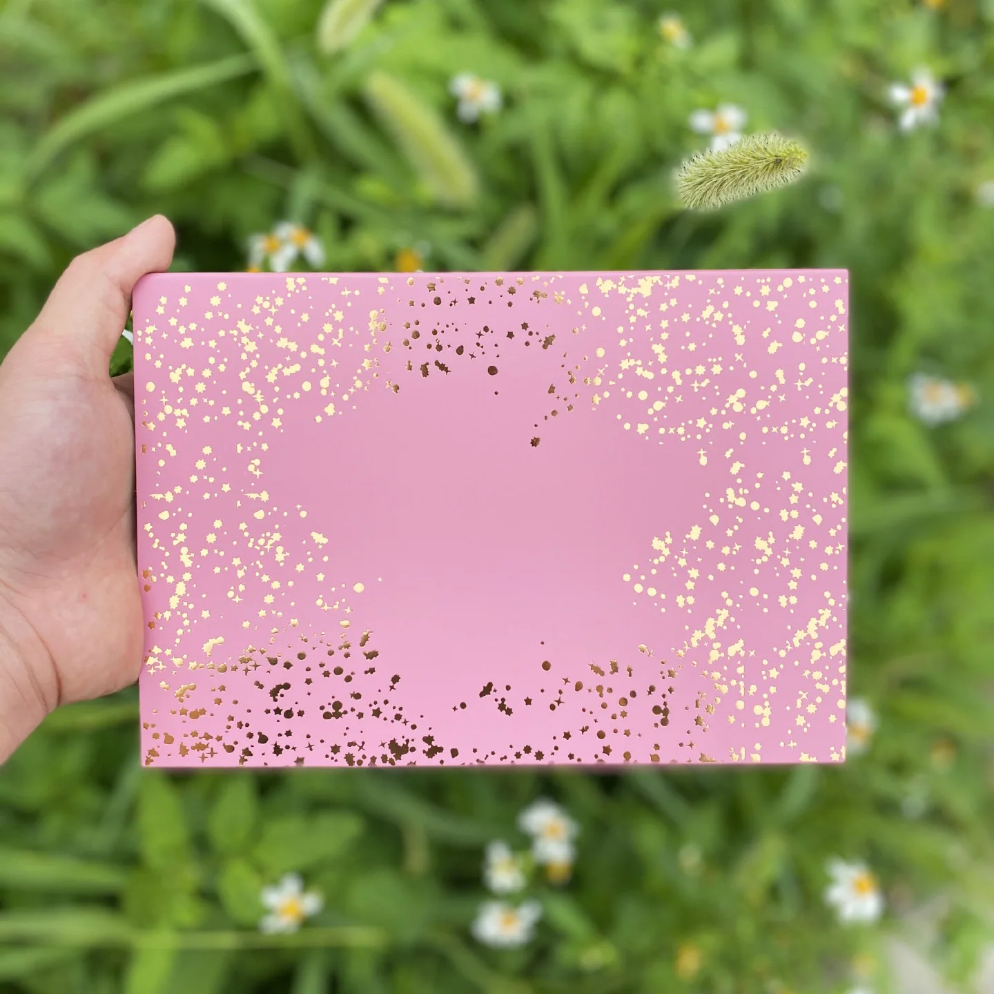 No Logo Pink Eyeshadow Palette Glitter Pearlescent Eyeshadow Waterproof Eye Plate Cute Makeup Palette