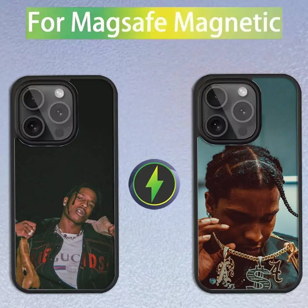 

Rapper A-ASAP Rocky Phone Case For iPhone 17,16,15,14,13,12,11,Pro,Max,Plus,Mini,SE Magsafe Magnetic Wireless Charging