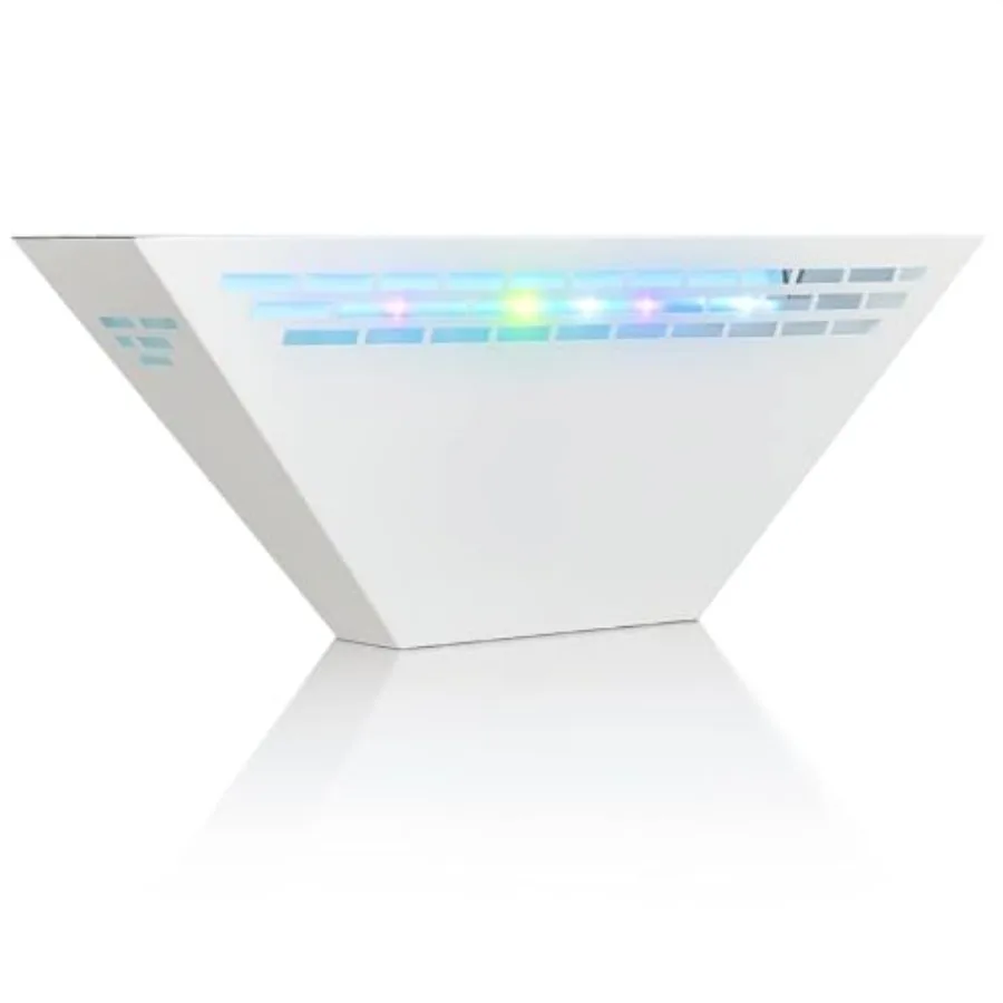 Indoor fly trap for restaurants and cafes, ABS plastic, black, proprietary LED with 40, 000-hour bulb, no zap or smell, commerc