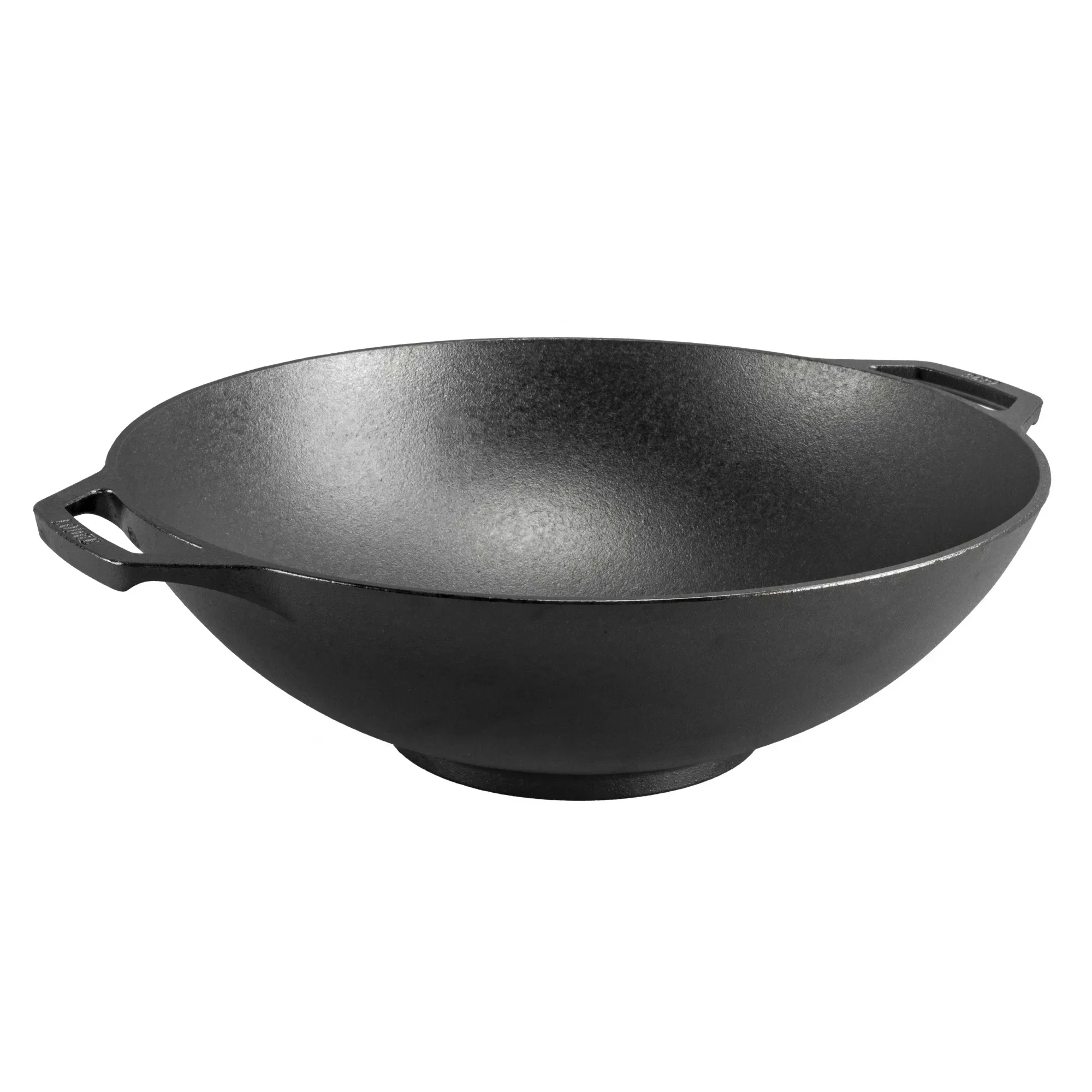 

Seasoned 14 Inch Cast Iron Wok, Non-Stick, High Heat Retention, For Stir-Fry, Frying, Searing, Oven & Stovetop Safe, Durable