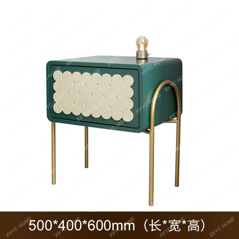 Simple light luxury bedside table side storage living room design sofa small corner