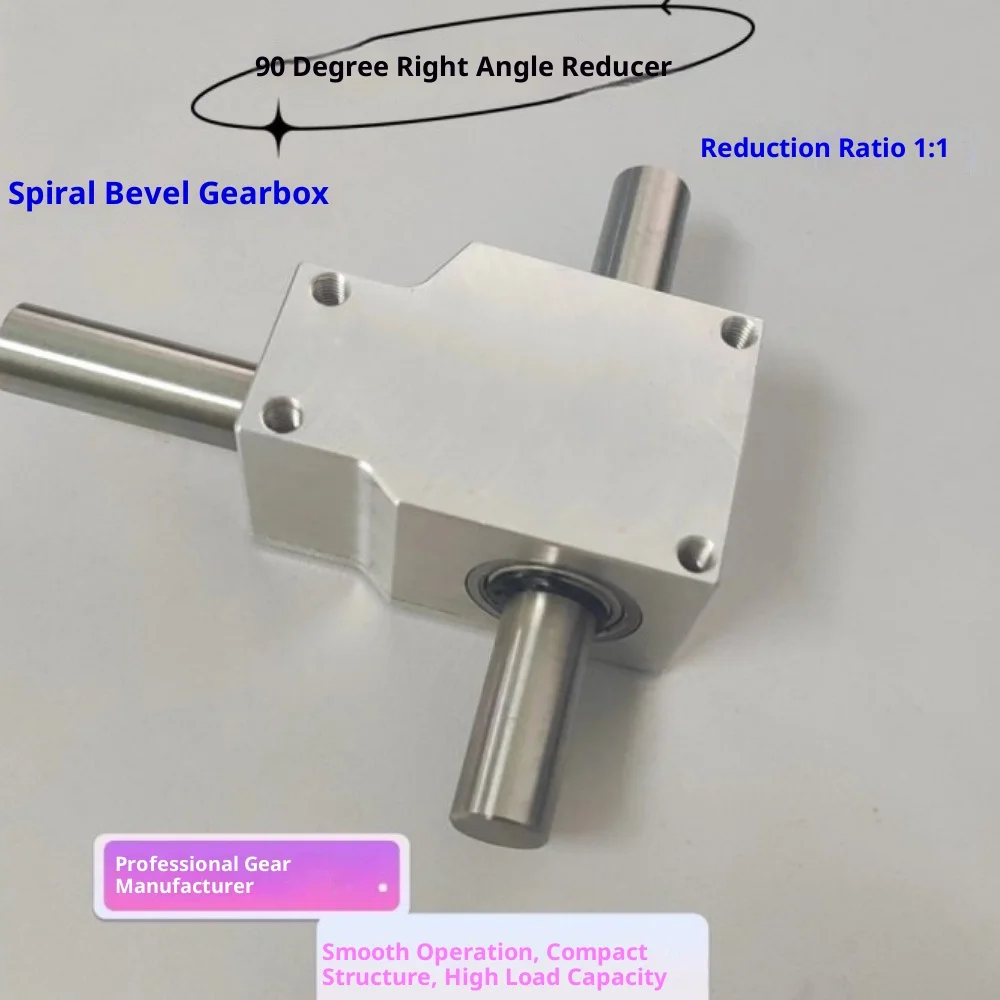 

НОВЫЙ коммутатор 90 градусов, прямоугольная коробка передач, реверсивная коническая коробка передач, передаточное число 1:1, двойной выходной вал 12 мм