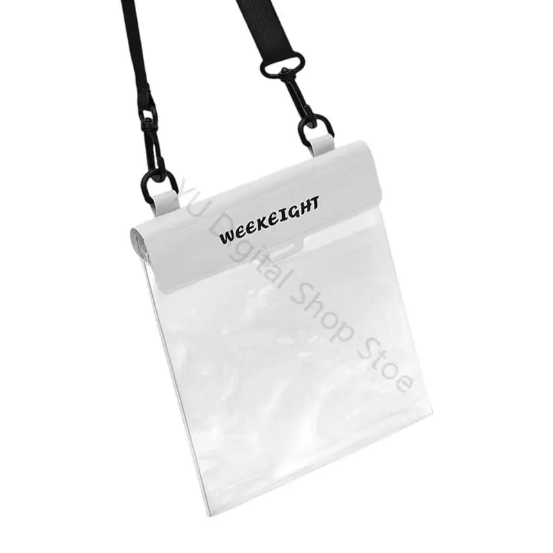 96BA Wasserdichte Handy- und E-Reader-Umhängetasche mit transparenter Vorderseite – Detail 10