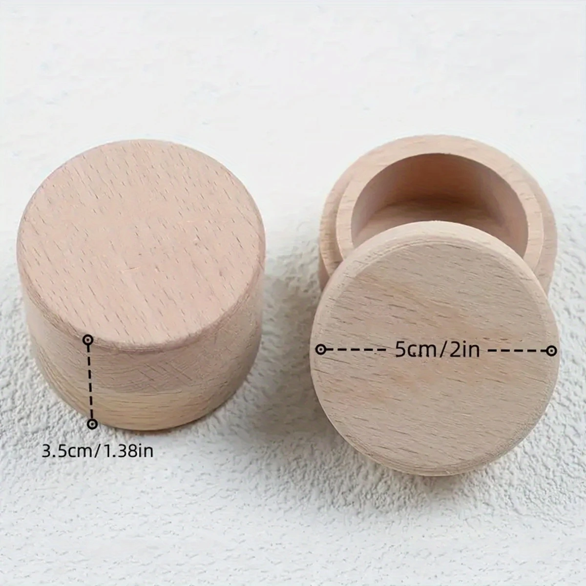 2D Wooden Fairy Girl Baby Teeth Storage Box Color Printing Hairpin Relic Preservation Box Newborn's First Birthday Gift