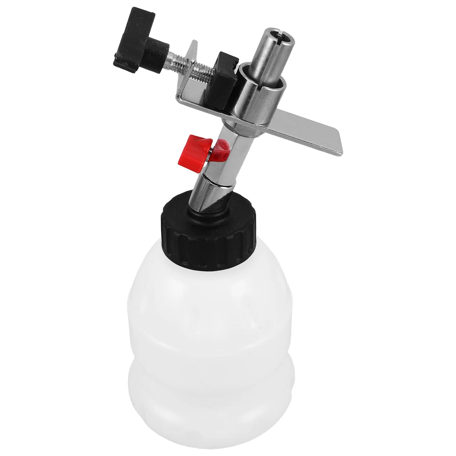 1L ブレーキオイルボトル 角度付き注ぎ口 ユニバーサルブリーダーボトル 迅速かつ安全な流体交換用 耐久性のあるプラスチック合金容器