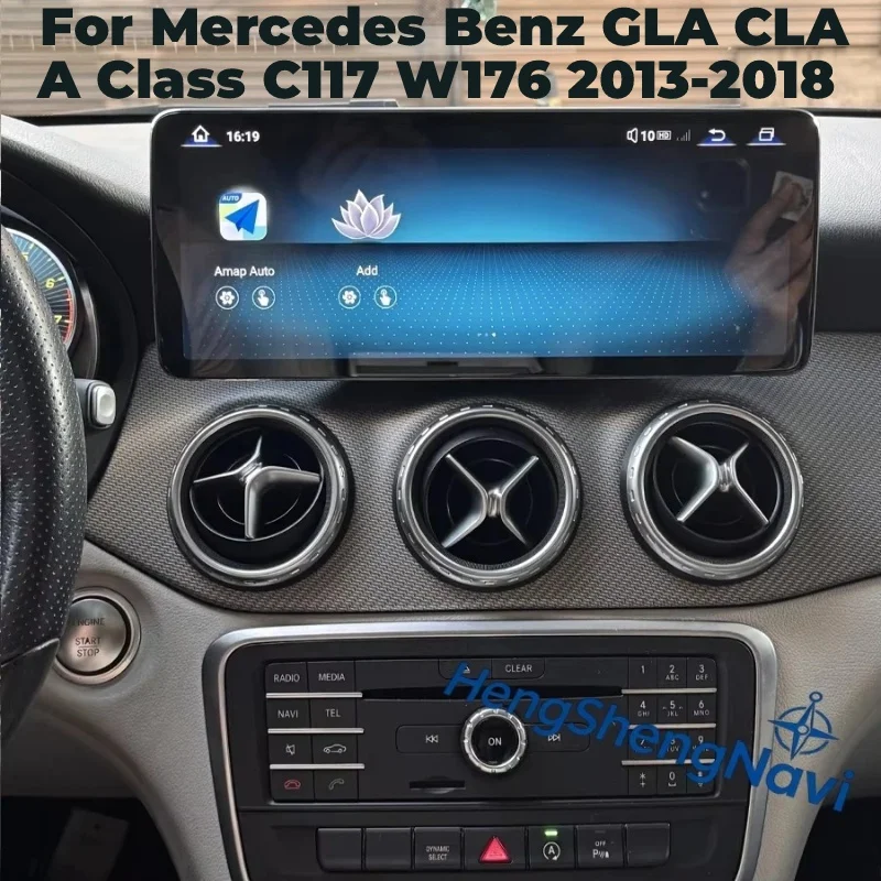 Carplay 12.8inch For Mercedes Benz GLA CLA A Class C117 W176 2013-2018 Car Radio Android15 Multimedia Video Player GPS Navi Auto