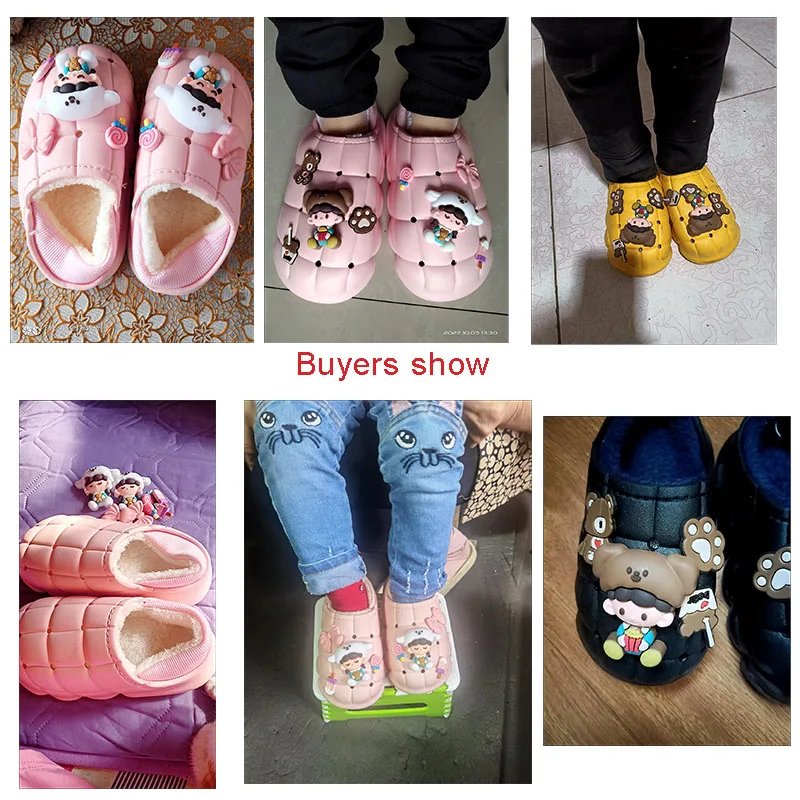 Nuovo arrivo Babi Furry Shoes Cute Cartoon pantofole ragazze ragazzi Indoor Warm Baby Shoe pantofola invernale impermeabile