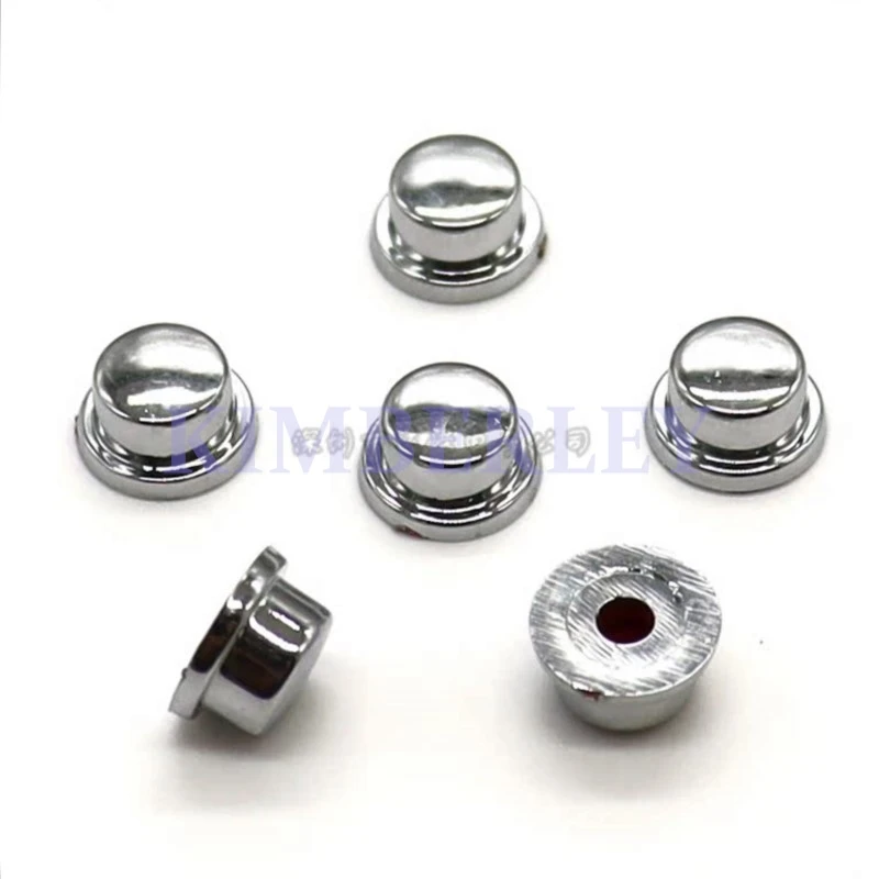 20 Piece 7.5 X 5.2 Touch Button Cap Electroplated Plastic Key Silver Cap Aperture 3.0 Button Cap Fine-tuning Switch Cap